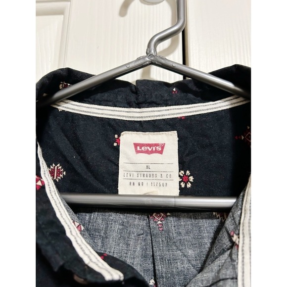 Levi's Other - Levi's Black Short-Sleeve Button-Up Shirt XL Southwestern 100% Cotton